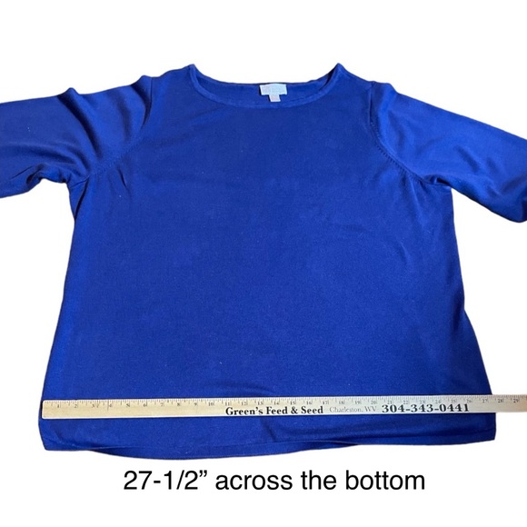 Belle By Kim Gravel Can’t Stop Wearing It Sweater. Lapis Blue. Size 2X - Picture 7 of 10